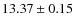 $13.37\pm0.15$