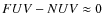 $FUV -
NUV \approx 0$