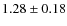 $1.28 \pm 0.18$