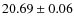 $20.69 \pm 0.06$
