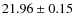 $21.96 \pm 0.15$