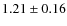 $1.21 \pm 0.16$
