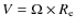 $V=
\Omega\times R_{\rm e}$