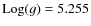 ${\rm Log}(g)=5.255$