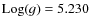 ${\rm Log}(g)=5.230$