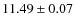 $11.49 \pm 0.07$