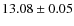 $13.08 \pm 0.05$