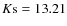 $K{\rm s}=13.21$
