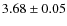 $3.68 \pm 0.05$