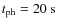 $t_{\rm ph}=20~{\rm s}$
