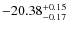 $-20.38^{{\rm + 0.15}}_{{\rm -0.17}}$