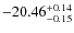 $-20.46^{{\rm + 0.14}}_{{\rm -0.15}}$