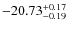 $-20.73^{{\rm + 0.17}}_{{\rm -0.19}}$
