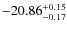 $-20.86^{{\rm + 0.15}}_{{\rm -0.17}}$