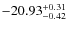 $-20.93^{{\rm + 0.31}}_{{\rm -0.42}}$