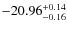 $-20.96^{{\rm + 0.14}}_{{\rm -0.16}}$