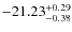 $-21.23^{{\rm + 0.29}}_{{\rm -0.38}}$