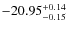 $-20.95^{{\rm + 0.14}}_{{\rm -0.15}}$