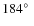 $184\hbox{$^\circ$ }$