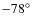 $-78\hbox{$^\circ$ }$