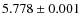 $5.778 \pm 0.001$