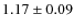 $1.17\pm0.09$