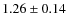 $1.26\pm0.14$