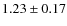 $1.23\pm0.17$