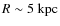 $R \sim 5 ~\rm kpc$