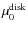 $\mu_0^{\rm disk}$