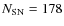 $N_{\rm SN}=178$