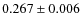 $0.267 \pm 0.006$