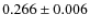 $0.266 \pm 0.006$