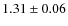 $1.31\pm 0.06$