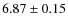 $6.87\pm 0.15$