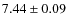 $7.44\pm 0.09$