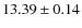 $13.39\pm 0.14$
