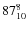 $87_{10}^{\rm 8}$