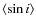 $\langle \sin i\rangle$