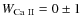 $W_{\rm Ca~II}=0\pm1$