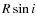 $R \sin i$