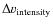 $\Delta v_{\rm {intensity}}$