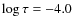$\log{\tau}=-4.0$