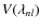 $V(\lambda_{nl})$