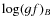 $\log(gf)_B$
