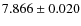 $7.866 \pm 0.020$