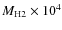 $M_{\rm H2} \times 10^4$