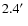 $2.4\hbox {$^\prime $ }$