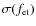 $\sigma(f_{\rm et})$
