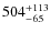 $504^{\rm +113}_{-65}$